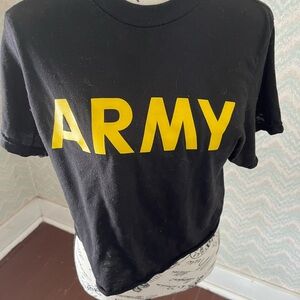 Black ARMY Short Sleeve Tee